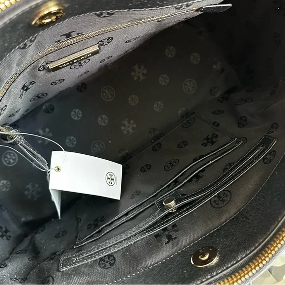 Tory Burch Robinson Perforated Convertible Satchel - Picture 8 of 11